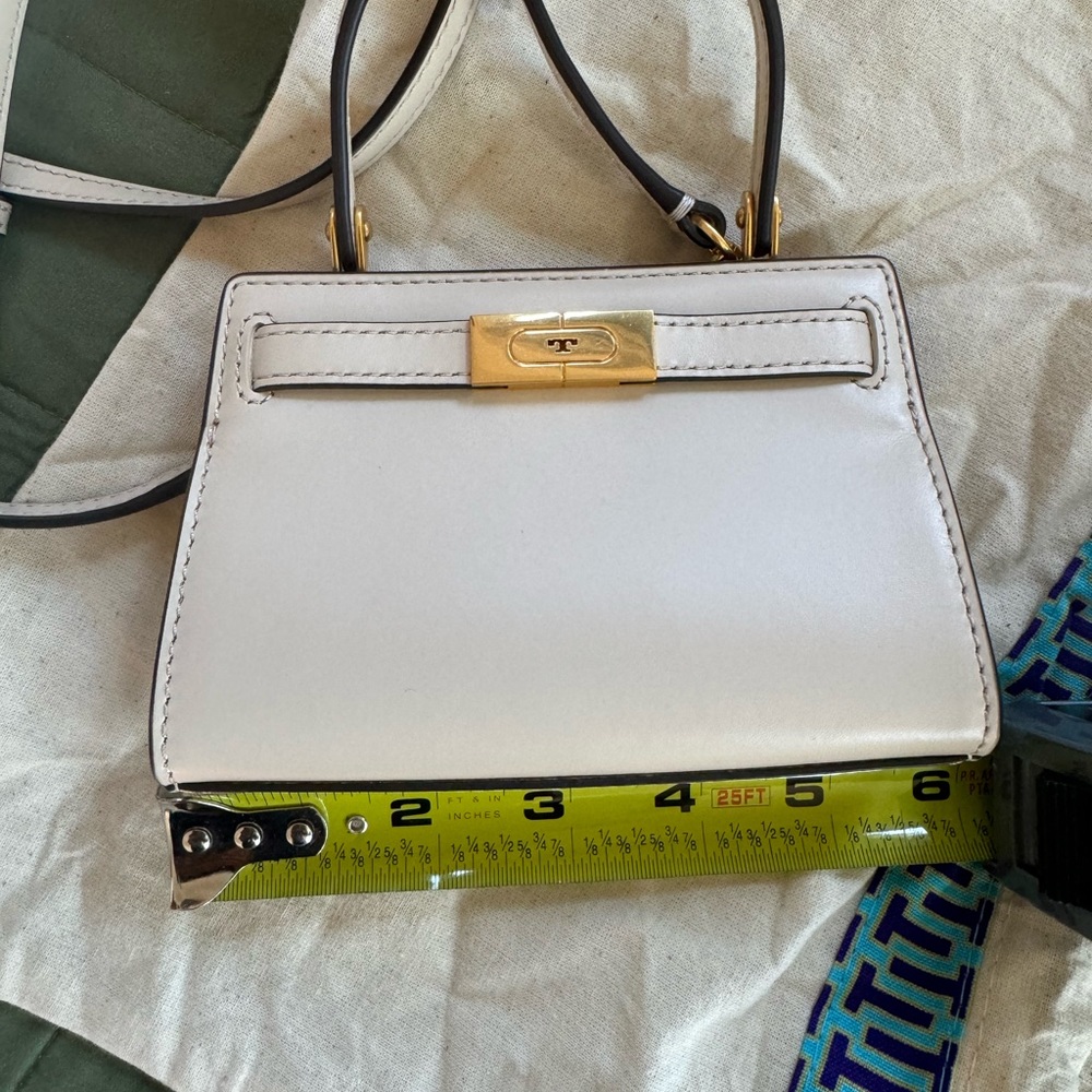 NWOT Tory Burch super mini LEE RADZIWILL NANO BAG Cream